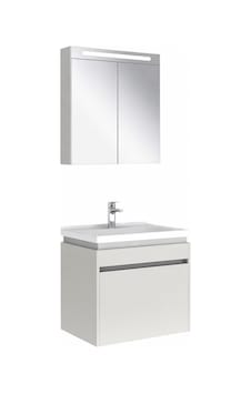 Kale Optimum 65 Cm Set Beyaz Lavabo + Dolap + Düz Ayna Kale Optimum 65 Cm Set Beyaz Lavabo + Dolap + Düz Ayna