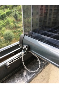 Cam Balkon Stoplama Kanat Tutucu Siyah Cam Balkon Stoplama Kanat Tutucu Siyah