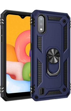 Galaxy A01 Kılıf Zore Vega Kapak Mavi Galaxy A01 Kılıf Zore Vega Kapak Mavi