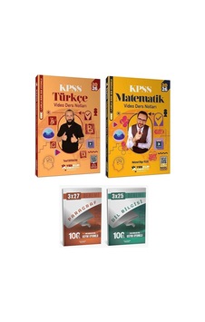 Yediiklim 2026 Kpss Türkçe + Matematik Atölye Video Ders Notları 2 Li Set Yediiklim Yayınları