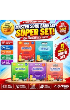 Okyanus Yayınları 8. Sınıf Master Serisi Soru Bankası Seti 5 Kitap Okyanus Yayınları 8. Sınıf Master Serisi Soru Bankası Seti 5 Kitap