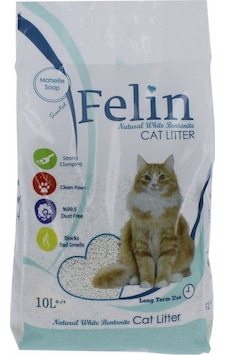 Felin Marsilya Sabunu Kokulu Topaklaşan Bentonit Kedi Kumu 2 x 10 L Felin Marsilya Sabunu Kokulu Topaklaşan Bentonit Kedi Kumu 2 x 10 L