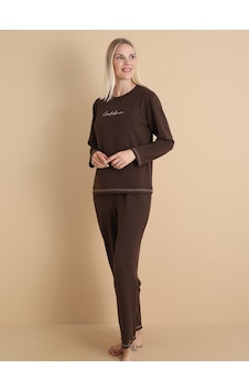 Wordex Mirano 3200 Kadın Kışlık Spor Eşofman Pijama Takımı Kahve Wordex Mirano 3200 Kadın Kışlık Spor Eşofman Pijama Takımı Kahve
