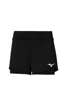 Mizuno Flex Kadın Tenis Şort Siyah Çok Renkli