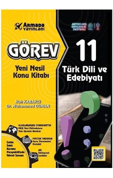 11. Sınıf Türk Dili ve Edebiyatı Görev Yeni Nesil Konu Kitabı - Muhammed Duman - Armada Yayınları 11. Sınıf Türk Dili ve Edebiyatı Görev Yeni Nesil Konu Kitabı - Muhammed Duman - Armada Yayınları