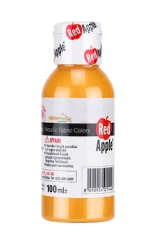 Red Apple Metalik Kumaş Boyası 100 Ml Turuncu Red Apple Metalik Kumaş Boyası 100 Ml Turuncu