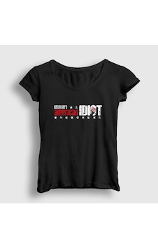 Presmono Kadın American Idiot V2 Green Day T-shirt Siyah Presmono Kadın American Idiot V2 Green Day T-shirt Siyah