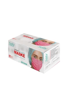 Soly Care 3 Katlı Telli Bez Maske 50'li Soly Care 3 Katlı Telli Bez Maske 50'li