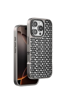 Venco - 86 - İphone 16 Pro Max Brand Kapak - Glblseme - - Gümüş Venco - 86 - İphone 16 Pro Max Brand Kapak - Glblseme - - Gümüş