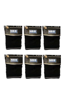 Nbb 735 Modal Erkek Boxer Çok Renkli Abani Classic 6'lı Paket Siyah