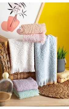 Mulberry Toalla Soft %100 Pamuk 6'lı El&yüz Havlu Seti 30x50 Cm Çok Renkli