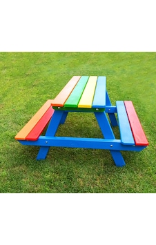 Ahşap Çocuk Piknik Masası Renkli Ahşap Çocuk Piknik Masası Renkli