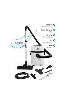 Pirantech ES-07 1000 W Panda Toz Torbasız Islak Kuru Elektrikli Süpürge Pirantech ES-07 1000 W Panda Toz Torbasız Islak Kuru Elektrikli Süpürge