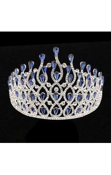 Kraliçe Yeni Büyük Taç Kristal Tiaras Gelin Saç Takılar Düğün Saç Aksesuarları Tiaras Taç Kafa Bandı Çok Renkli