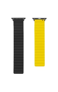 Watch Ultra 49mm Kordon Uyumlu Krd-52 Strap Kayış Omsy- Siyah-sarı Watch Ultra 49mm Kordon Uyumlu Krd-52 Strap Kayış Omsy- Siyah-sarı