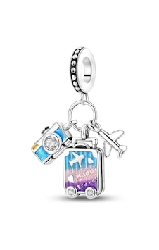 Valiz, Kamera Ve Uçak Sallantılı Charm Gümüş 41401624 Valiz, Kamera Ve Uçak Sallantılı Charm Gümüş 41401624