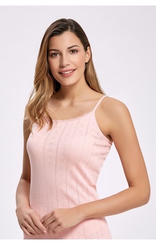 İlke 6'lı Paket, %100 Pamuk Penye, Jakarlı Kalp Desenli , İnce Askılı, Kadın Atlet Pudra İlke 6'lı Paket, %100 Pamuk Penye, Jakarlı Kalp Desenli , İnce Askılı, Kadın Atlet Pudra