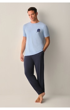 Suwen David Erkek Pijama Takımı Sh267156601558 Indigo Melanj Suwen David Erkek Pijama Takımı Sh267156601558 Indigo Melanj