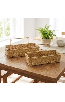 Go İthalat 2 Li Duvar Askılı Plastik Rattan Organizer Dikdörtgen Hasır Görünümlü Mutfak Raf Sepeti Bej Go İthalat 2 Li Duvar Askılı Plastik Rattan Organizer Dikdörtgen Hasır Görünümlü Mutfak Raf Sepeti Bej