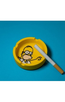 Homer Simpson Temalı Dekoratif Küllük - Sarı Renkli Modern Tasarım Masaüstü Kül Tablası 3d Baskı Homer Simpson Temalı Dekoratif Küllük - Sarı Renkli Modern Tasarım Masaüstü Kül Tablası 3d Baskı