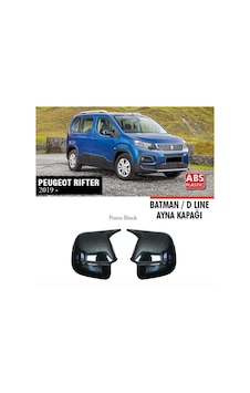 Peugeot Rifter Batman Yarasa Ayna Kapağı Piano Black 2019+ Peugeot Rifter Batman Yarasa Ayna Kapağı Piano Black 2019+