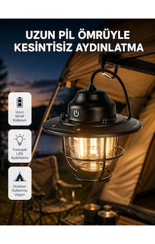 Ers- Outdoor Retro Kamp Işığı Uzun Ömürlü Pil Taşınabilir Suya Dayanıklı Ers- Outdoor Retro Kamp Işığı Uzun Ömürlü Pil Taşınabilir Suya Dayanıklı