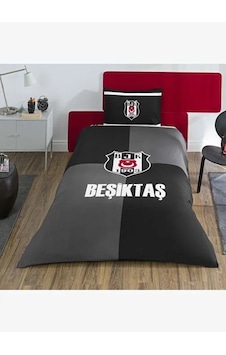 Taç Taraftar Lisanslı Tek Kiş. Nevresim Takımı-beşiktaş Efsane100 Siyah - Beyaz Taç Taraftar Lisanslı Tek Kiş. Nevresim Takımı-beşiktaş Efsane100 Siyah - Beyaz