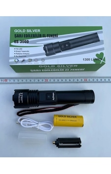 Gold Sılver 10w Profesyonel Şarjlı Ledli Elfeneri
