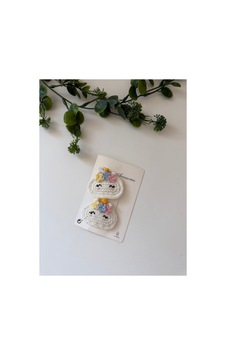 Adenya Sepeti El Emeği Amigurumi Unicorn Toka 2 Li Set Özel Tasarım Bebek & Çocuk Tokası Çok Renkli Adenya Sepeti El Emeği Amigurumi Unicorn Toka 2 Li Set Özel Tasarım Bebek & Çocuk Tokası Çok Renkli
