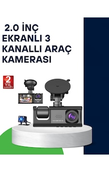 Üç Kameralı Araç Kamerası Full Hd Gece Görüş G-sensör 98681552 Üç Kameralı Araç Kamerası Full Hd Gece Görüş G-sensör 98681552