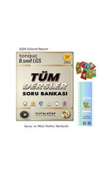 Tonguç 8. Sınıf Fijital Tüm Dersler Soru Bankası 2025 Tırtıl Ayraç-mini Tonguç 8. Sınıf Fijital Tüm Dersler Soru Bankası 2025 Tırtıl Ayraç-mini
