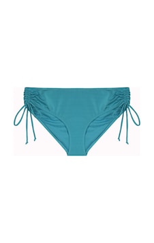İpli Yan Bağlamalı Desenli Bikini Altı Yeşil