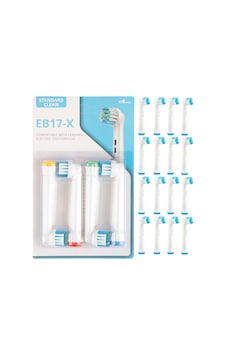 16 Adet Standard Cleaning Type Eb-17x Şarjlı Ve Pilli Diş Fırçası Uyumlu Yedek Başlık Tek Ebat Belir 16 Adet Standard Cleaning Type Eb-17x Şarjlı Ve Pilli Diş Fırçası Uyumlu Yedek Başlık Tek Ebat Belir