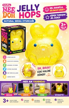 Schylling Needoh Jelly Hops Sıkılabilir Squishy Oyuncak Sarı Schylling Needoh Jelly Hops Sıkılabilir Squishy Oyuncak Sarı