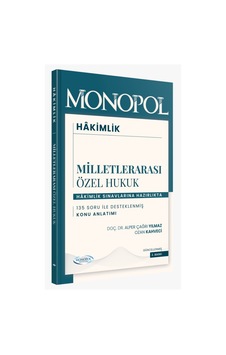 Hakimlik Milletlerarası Özel Hukuk Ders Notları 2. Baskı Monopol Yayınları Hakimlik Milletlerarası Özel Hukuk Ders Notları 2. Baskı Monopol Yayınları