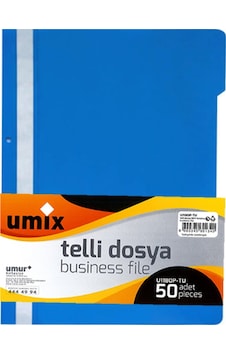 Umix Telli Dosya 50 Adet - Mavi Dosya 50'li Umix Telli Dosya 50 Adet - Mavi Dosya 50'li