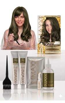 Maxx Deluxe Golden Beauty Set Saç Boyası 7.11 Yoğun Küllü Kumral 2 Li + Fırça+pratik Boya Kabı Maxx Deluxe Golden Beauty Set Saç Boyası 7.11 Yoğun Küllü Kumral 2 Li + Fırça+pratik Boya Kabı