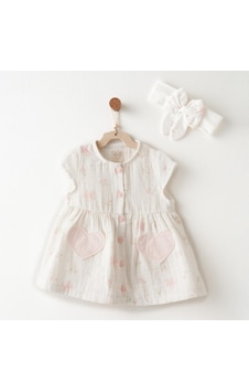 Andywawa Kız Bebek Elbise Takım Anw-ac26616 Ekru Andywawa Kız Bebek Elbise Takım Anw-ac26616 Ekru