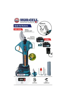 Murcelll Dal Budama Makası 21v 3ah 50mm Kesme Çaplı Çelik Bıçak Murcelll Dal Budama Makası 21v 3ah 50mm Kesme Çaplı Çelik Bıçak
