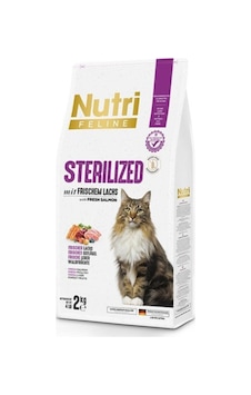 Nutri Feline Kısırlaştırılmış Somonlu Yetişkin Kedi Maması 2 KG Nutri Feline Kısırlaştırılmış Somonlu Yetişkin Kedi Maması 2 KG
