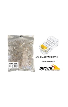 Sp-u100 Cat6 Rj45 Konnektör 100 Adet Sp-u100 Cat6 Rj45 Konnektör 100 Adet