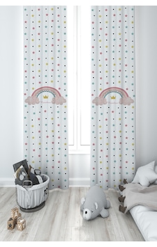 Mekta Home Bebek Ve Çocuk Odası Yıldızlı Ve Seksek Desenli 2 Kanat Fon Perde Mekta Home Bebek Ve Çocuk Odası Yıldızlı Ve Seksek Desenli 2 Kanat Fon Perde