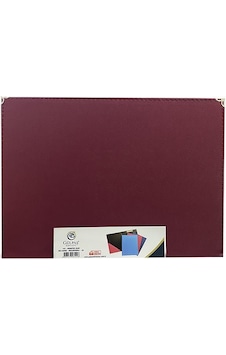 Gülpaş Sekreterlik Bez Kapaklı Bordo