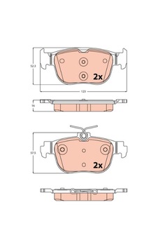Fren Balata Arka 272mm Dısk Vw Golf Vııı - Caddy V 20- / Octavıa Iv Nx3 20- / Seat Leon Kl1 2019- /a3 Sportback 8ya 2019- Fren Balata Arka 272mm Dısk Vw Golf Vııı - Caddy V 20- / Octavıa Iv Nx3 20- / Seat Leon Kl1 2019- /a3 Sportback 8ya 2019-