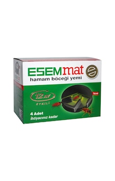 Esemmat Hamam Böceği Yemi 12 Ay Etkili 4'lü Set Esemmat Hamam Böceği Yemi 12 Ay Etkili 4'lü Set