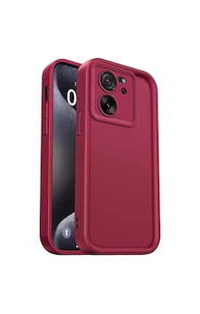 Fibaks Mi 13t/mi 13t Pro Uyumlu Kılıf Kamera Korumalı Yumuşak Dokulu Darbe Emici Bordo Silikon Kapak Fibaks Mi 13t/mi 13t Pro Uyumlu Kılıf Kamera Korumalı Yumuşak Dokulu Darbe Emici Bordo Silikon Kapak