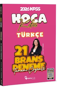 Hoca Kafası 2026 Kpss Türkçe 21 Deneme Çözümlü - Öznur Saat Yıldırım Hoca Kafası 2026 Kpss Türkçe 21 Deneme Çözümlü - Öznur Saat Yıldırım