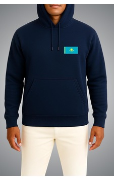 Bahriyeli Collection Kapüşonlu Kazakistan Bayrağı Cep Baskılı Unisex Sweatshirt Lacivert Bahriyeli Collection Kapüşonlu Kazakistan Bayrağı Cep Baskılı Unisex Sweatshirt Lacivert