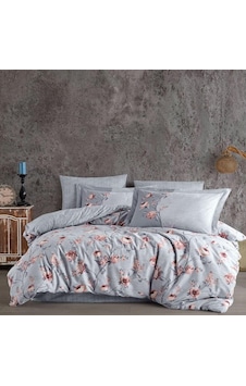 Hobby Çift Kişilik Poplin Nevresim Takımı Benita Gri 8698499176751 Hobby Çift Kişilik Poplin Nevresim Takımı Benita Gri 8698499176751