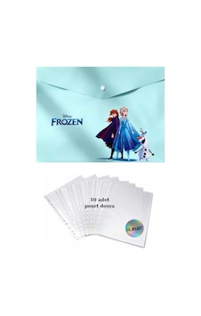 A4 Boy Çıt Çıt Ödev Dosyası +10' Lu Poşet Dosya Frozen Yeşil A4 Boy Çıt Çıt Ödev Dosyası +10' Lu Poşet Dosya Frozen Yeşil